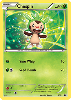 Chespin from XY Black Star Promos