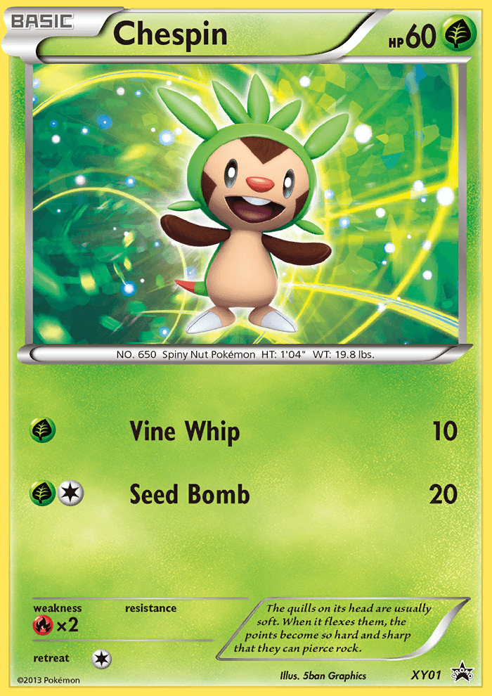 Chespin from XY Black Star Promos