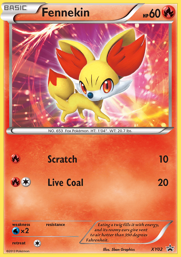 Fennekin from XY Black Star Promos