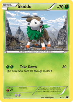 Skiddo from XY Black Star Promos #XY11