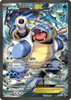 Blastoise-EX from XY Black Star Promos #XY122