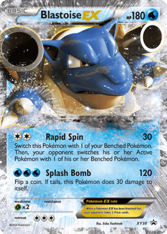 Blastoise-EX from XY Black Star Promos #XY30