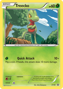 Treecko from XY Black Star Promos #XY36