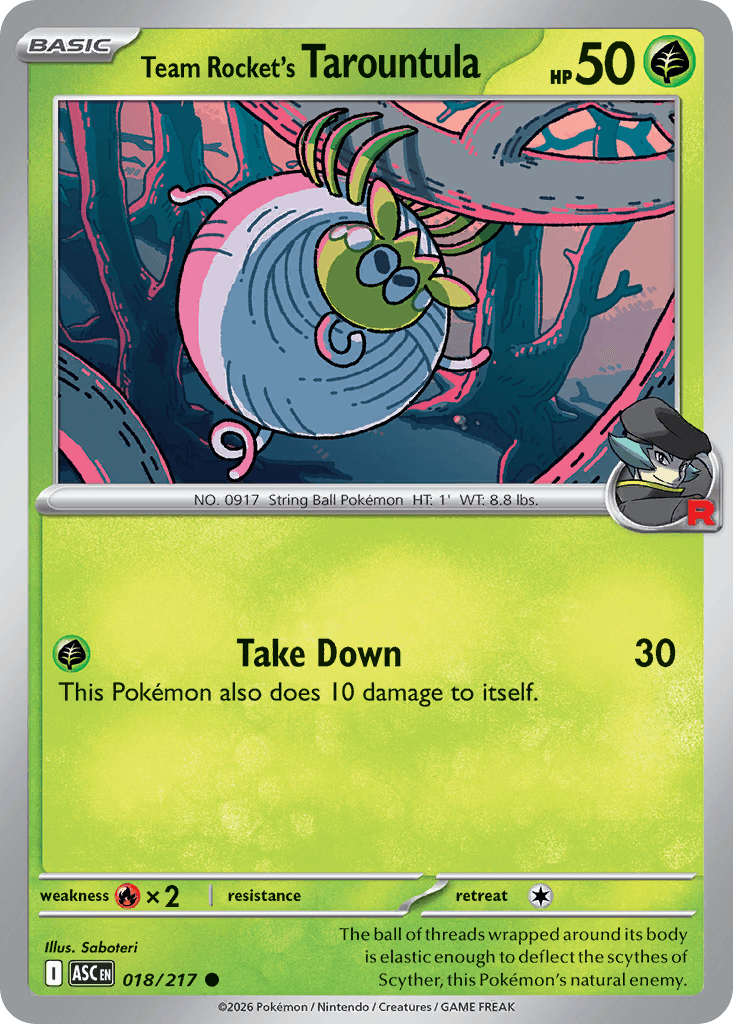 Team Rocket's Tarountula from Ascended Heroes