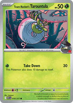 Team Rocket's Tarountula from Ascended Heroes