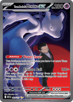 Team Rocket's Mewtwo ex from Ascended Heroes #281