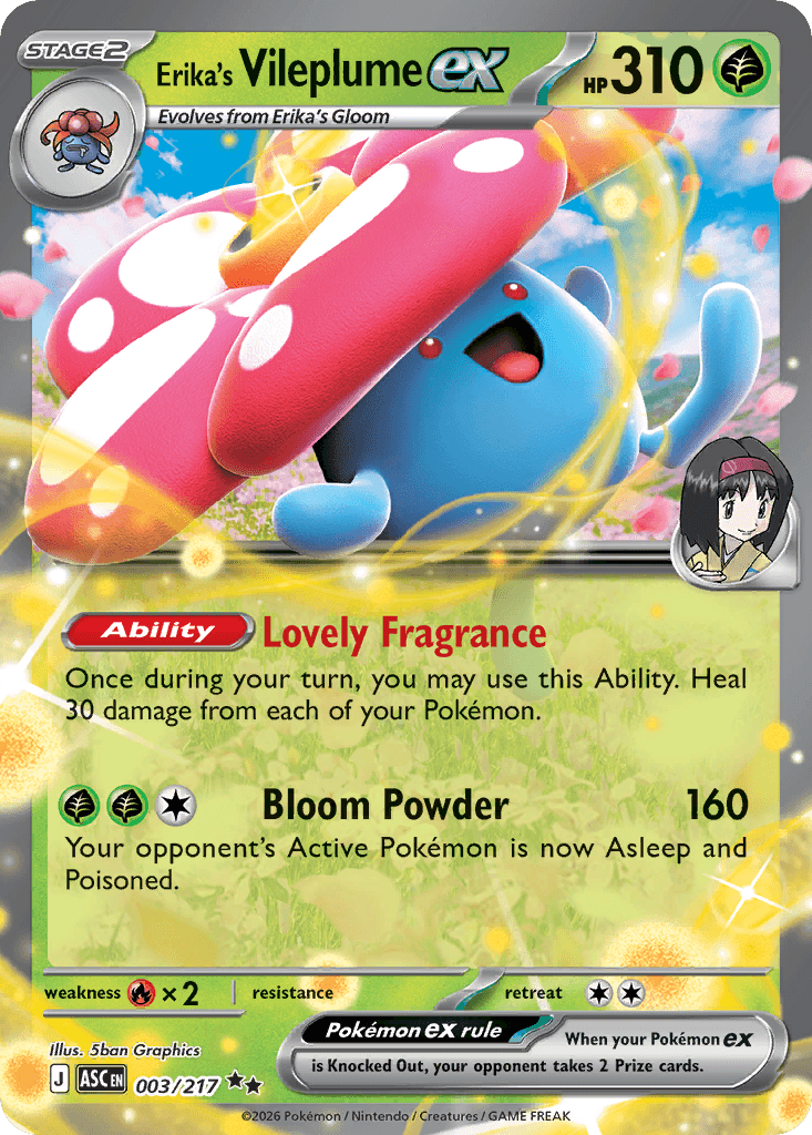 Erika's Vileplume ex from Ascended Heroes