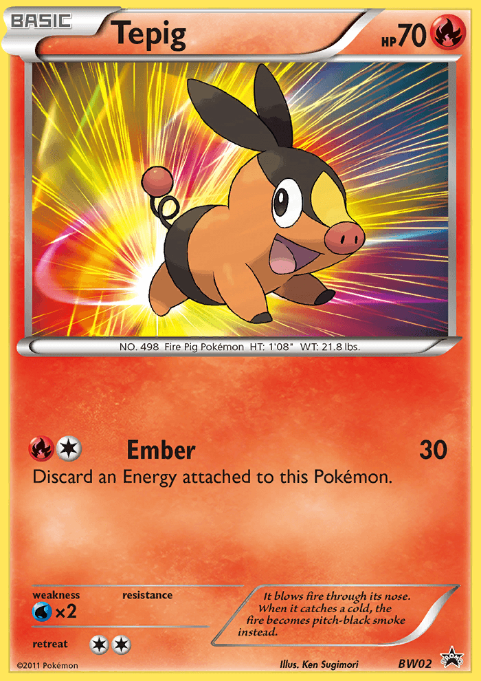 Tepig from BW Black Star Promos