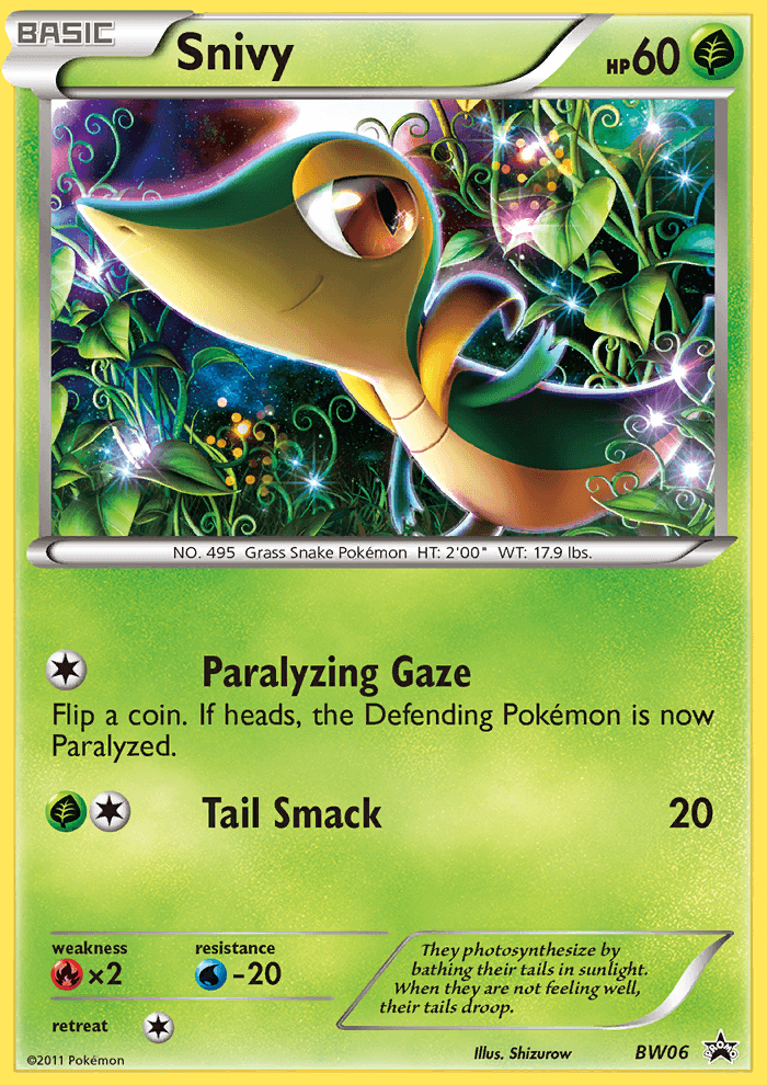 Snivy from BW Black Star Promos