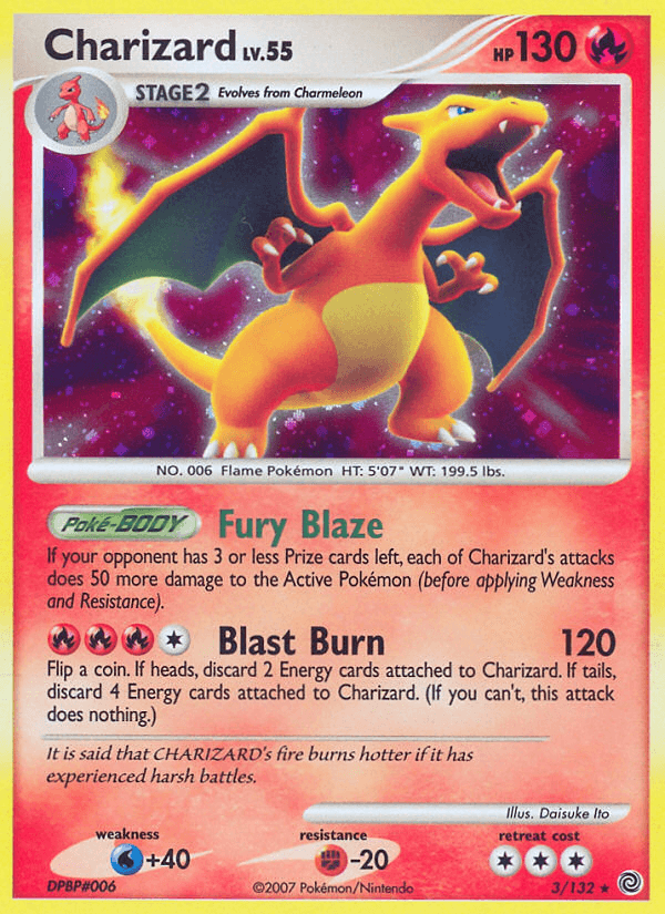 Charizard from Secret Wonders